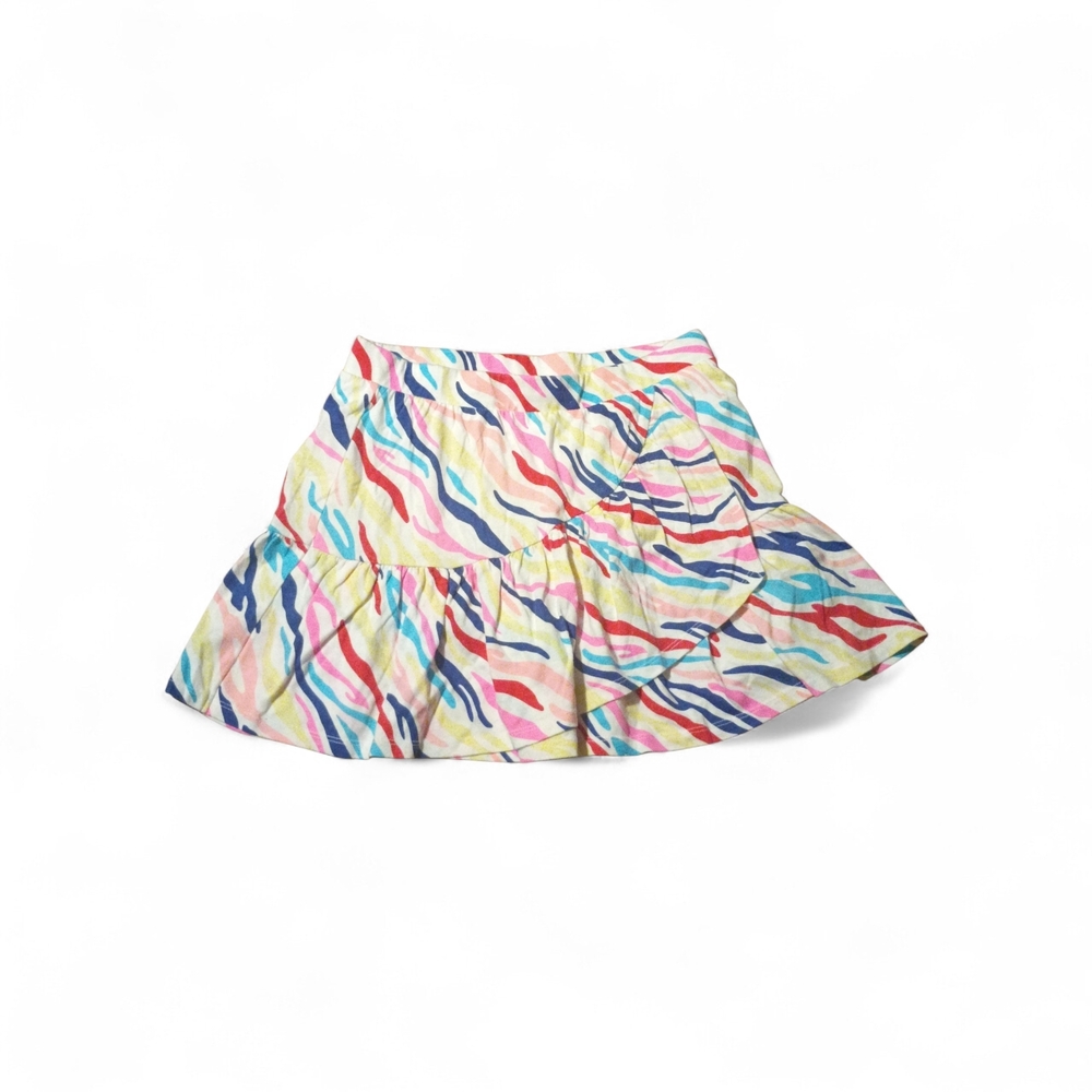 wonder nation Multicolor Wave Print Ruffle Skirt